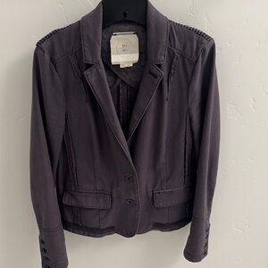 Anthropologie charcoal jacket. Like new.